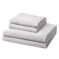 FROTTIERSET Vita 4-teilig - Hellgrau, Textil (50/100cm) - Ross