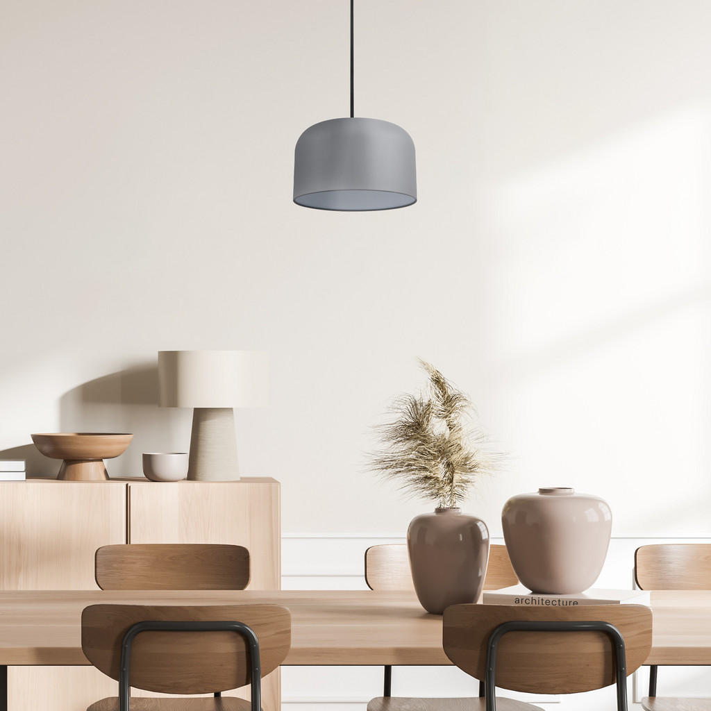 Thumbnail - Paco Home Pendelleuchte, Grau, Schwarz, Metall, 25x15x25 cm, Lampen & Leuchten, Innenbeleuchtung, Hängelampen, Pendelleu...