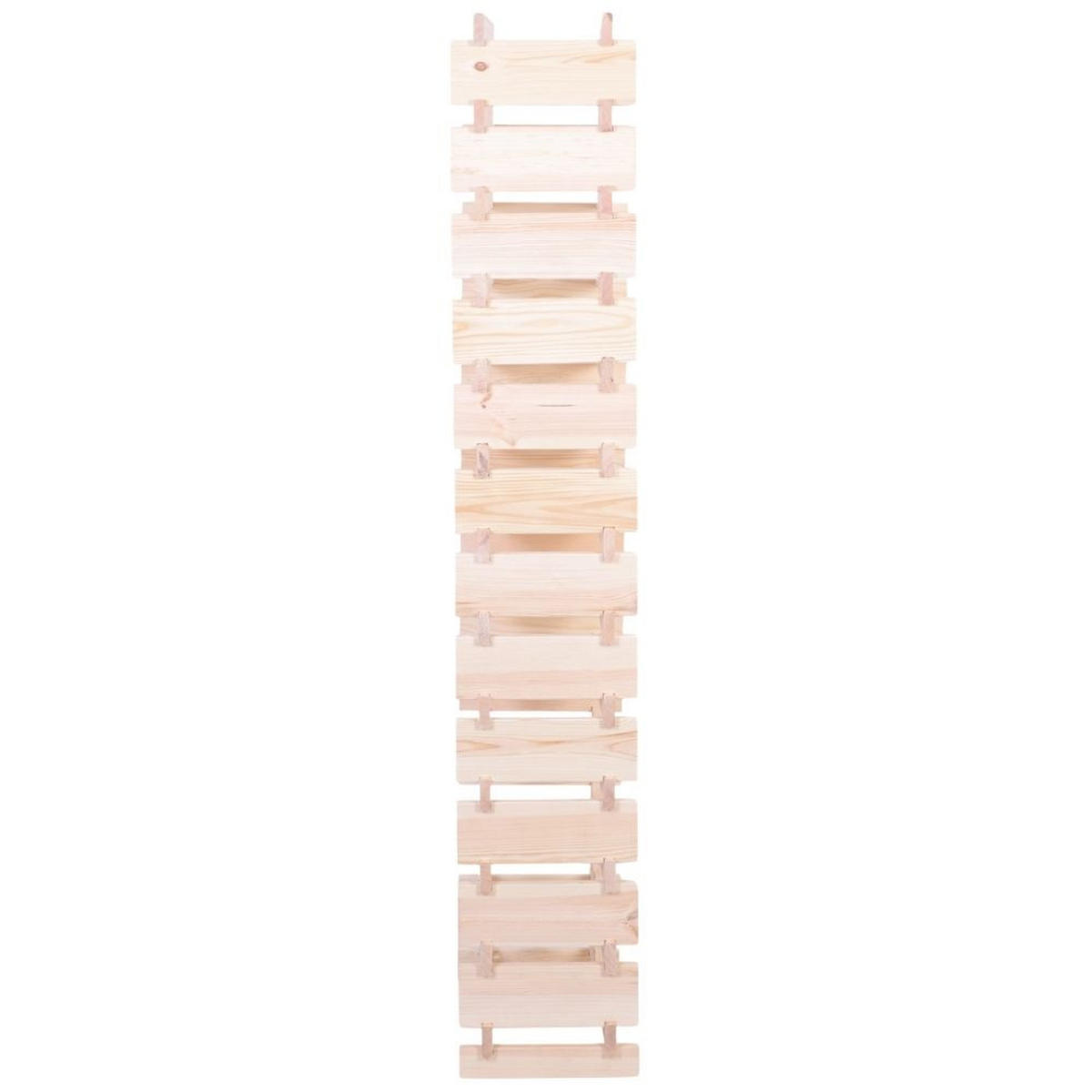 WEINREGAL VINOTECA FLEX PRO HxBxT 177x46x28cm 52 Flaschen auf 13 Ebenen Natur unbehandelt - Naturfarben, Holz (46/177/28cm) - PROREGAL