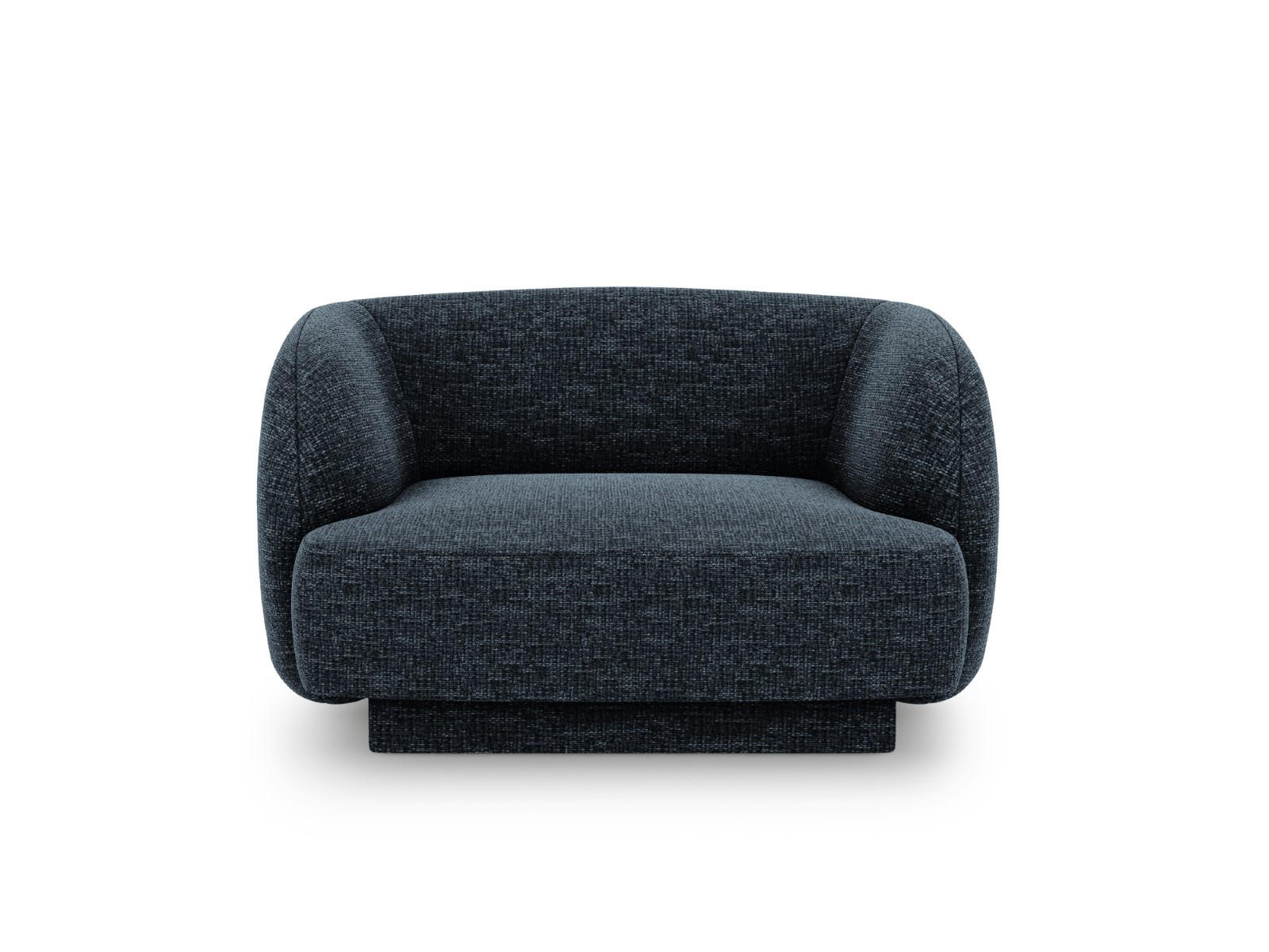 SESSEL Miley aus Chenille-Stoff königsblau - Blau, Textil (90/70/103cm) - Micadoni