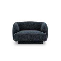 SESSEL Miley aus Chenille-Stoff königsblau - Blau, Textil (90/70/103cm) - Micadoni
