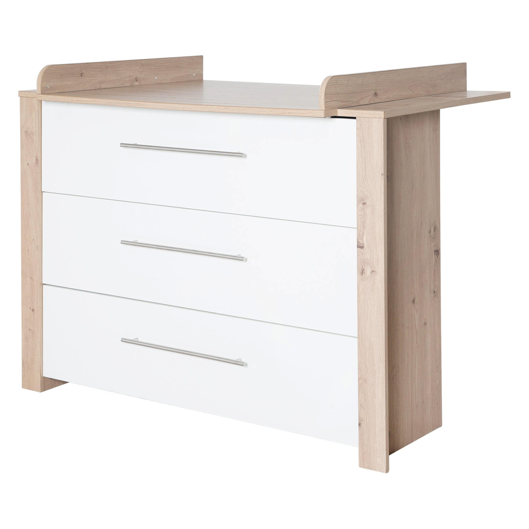 WICKELKOMMODE Malo - Weiß, Holzwerkstoff (112/98/75cm) - Roba