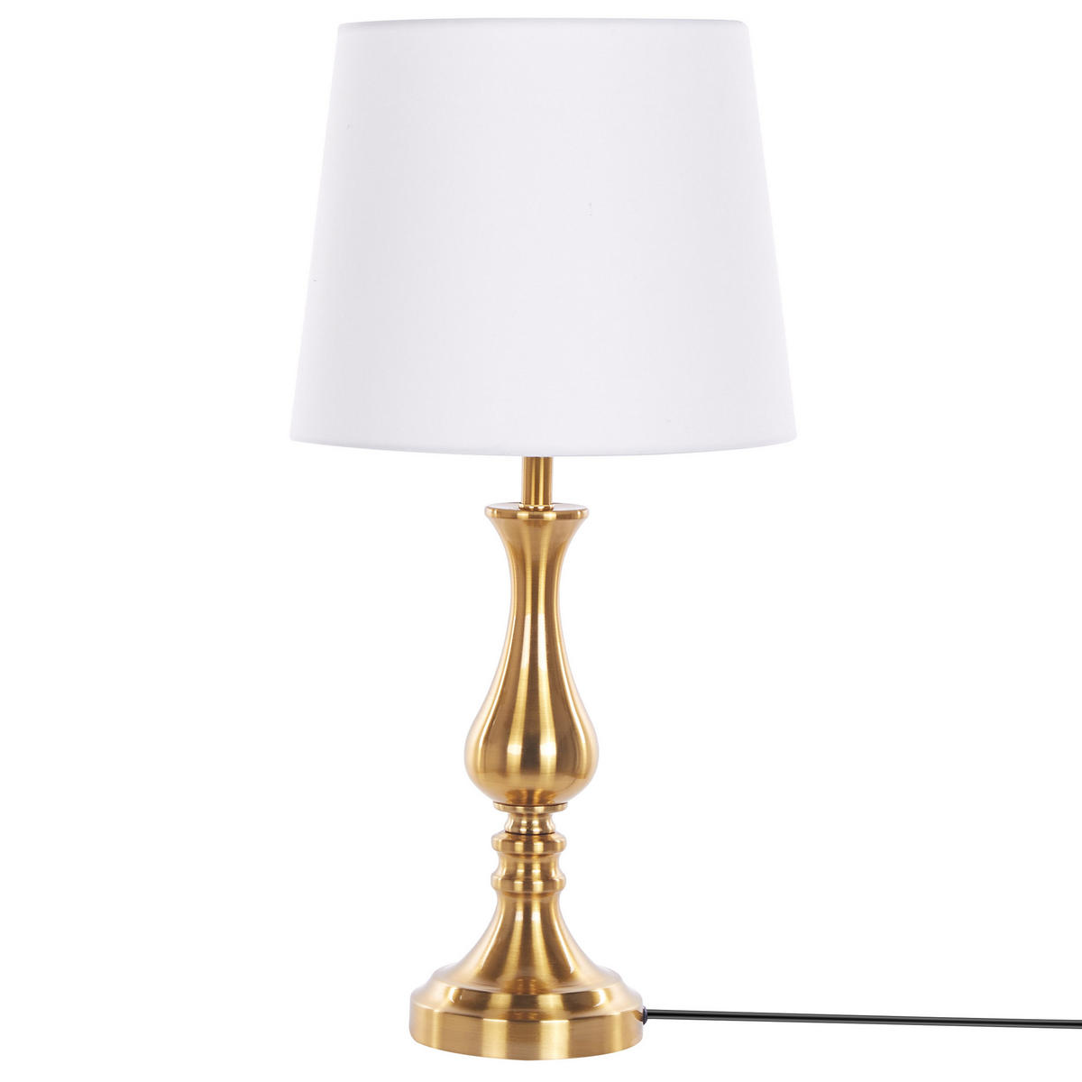 TISCHLAMPE Hodmo 30/30/63 cm - Weiß, Metall (30/30/63cm) - Beliani