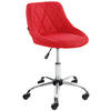 ARBEITSHOCKER Lazius Stoff rot - Rot, Metall (47/82/49cm) - TPFLiving