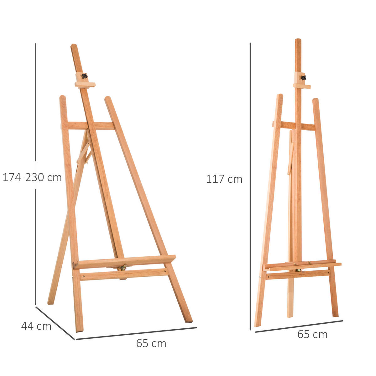 STAFFELEI DE-16723 Hellbuche - Braun, Holzwerkstoff (44/230/65cm) - ComfortXL