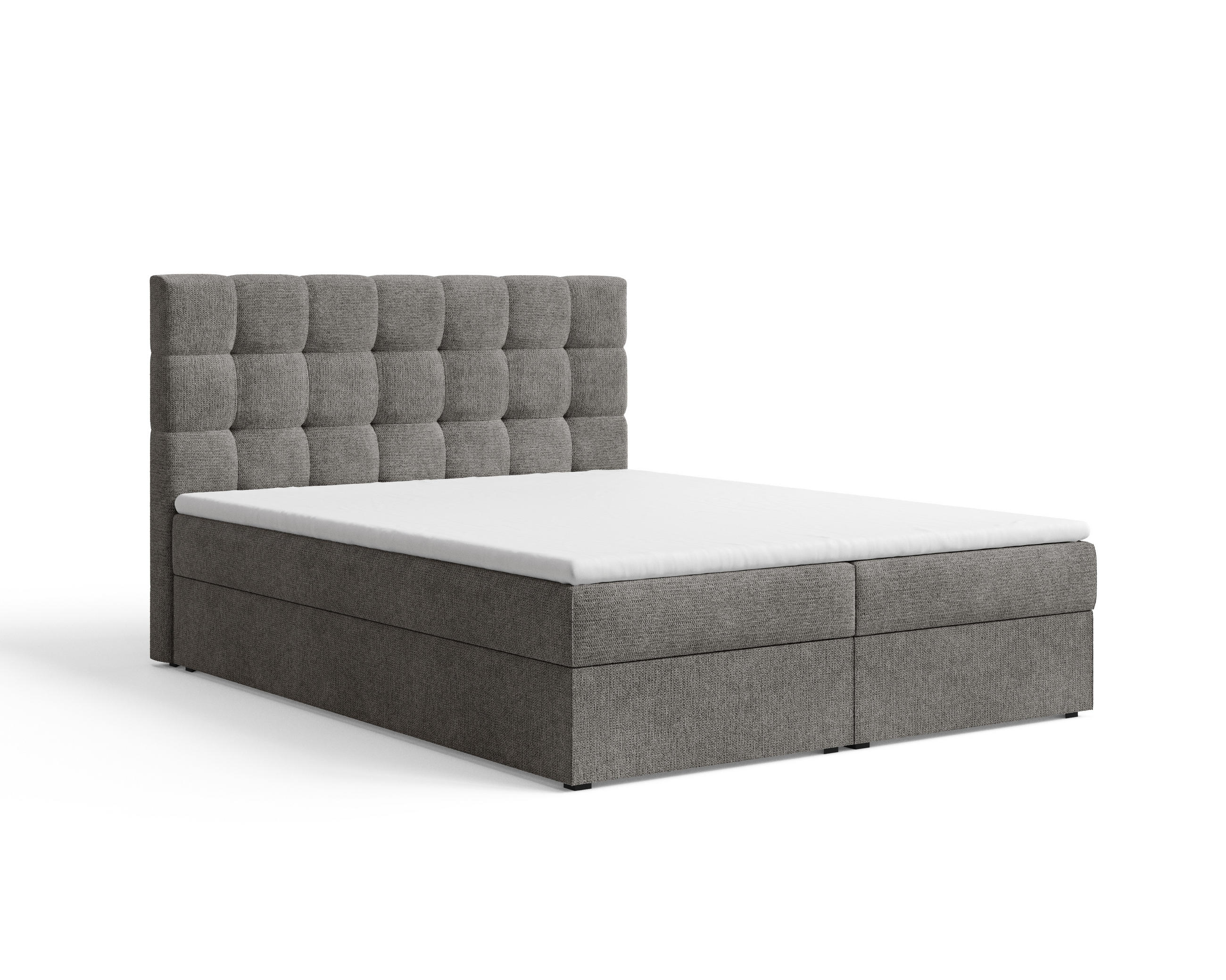 Royal24_Markt Boxbett Grau 180x200 cm