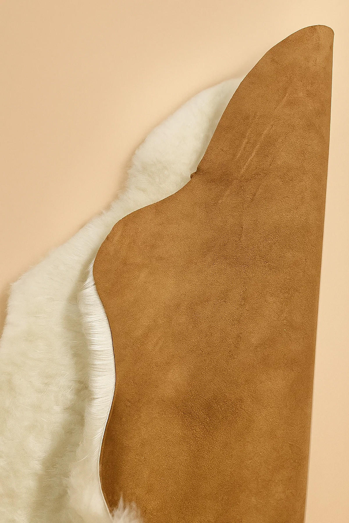 SCHAFFELL Kurzhaar Creme Natur ca. 70 cm - Beige/Creme, Fell (40/70cm) - Provellus