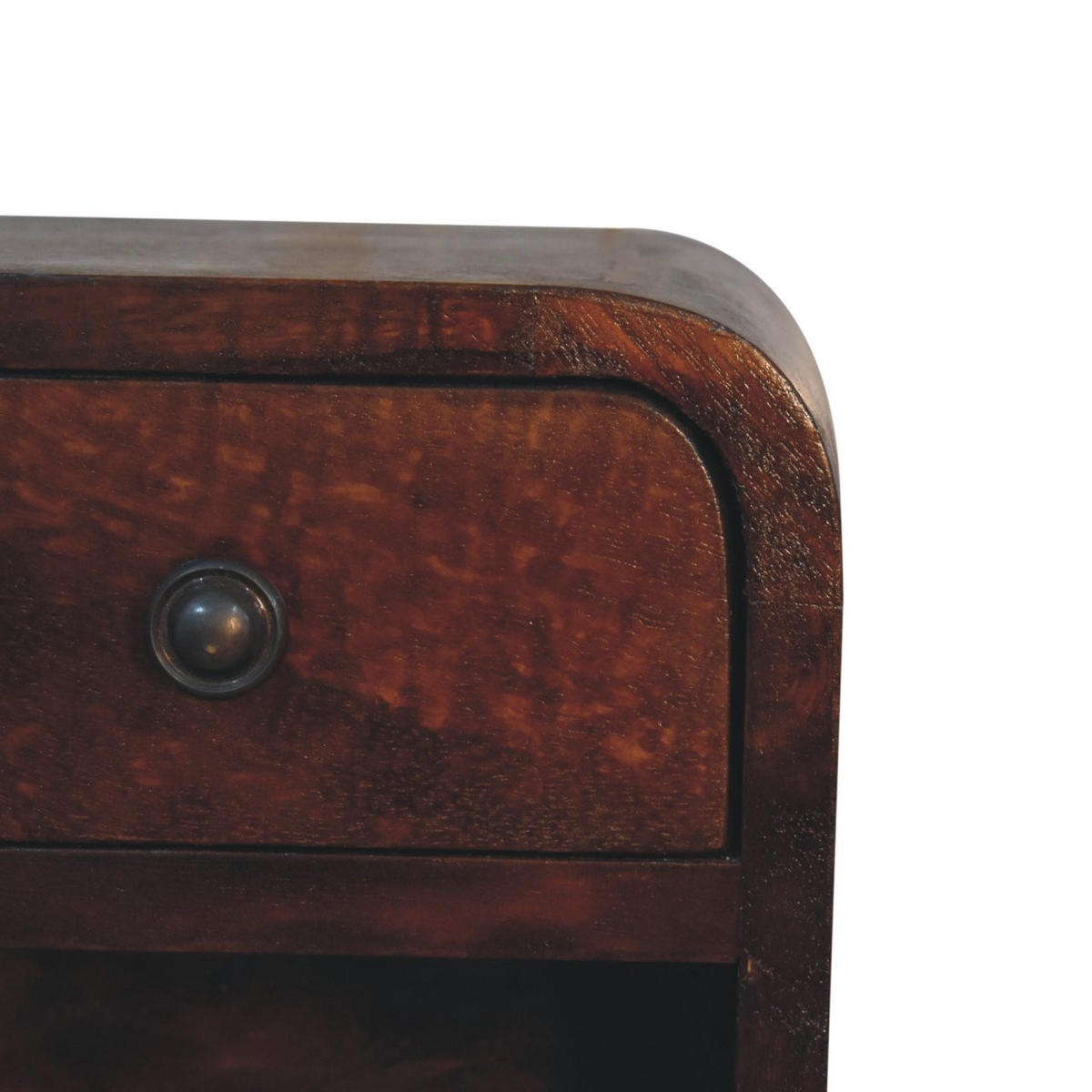 NACHTTISCH Petite - Kastanienfarben/Messingfarben, Holz/Metall (20/20/17cm) - Artisan Furniture