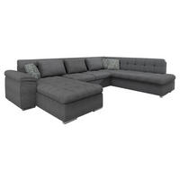 WOHNLANDSCHAFT Niko Bis Premium, Seite: Links - Dunkelgrau, Holz/Textil (348/76/205cm) - MIRJAN24