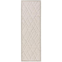 VNITŘNÍ a venkovní běhoun Flora Krémová 80x300 cm - krémová, plast/umělá hmota (80/300cm) - benuta