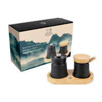 PFEFFERMÜHLE Bali 8cm mit Salzgefäß Gusseisen Stahlmahlwerk - Schwarz, Metall (6/8/6cm) - PEUGEOT