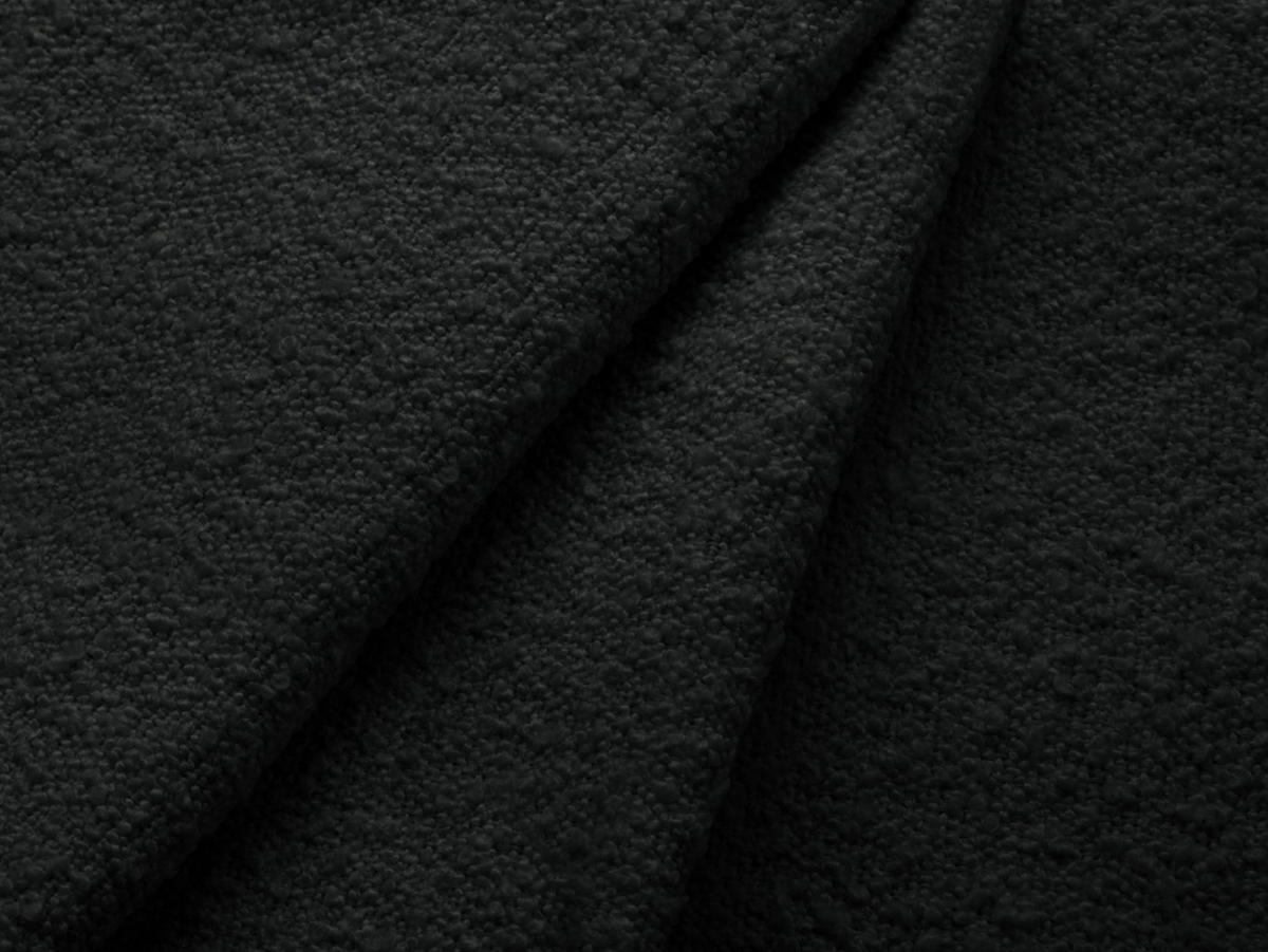 SOFA ausklappbar mit Bettkasten Jodie aus Boucle schwarz 3 Sitzplätze - Schwarz, Textil (107/86/247cm) - Micadoni