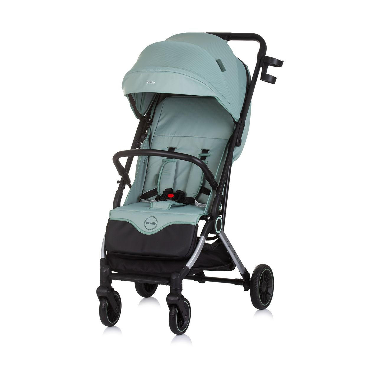 BUGGY Pixie tuerkis zusammenklappbar Getränkehalter Korb 22 kg - Türkis, Metall (78/53/104cm) - Chipolino