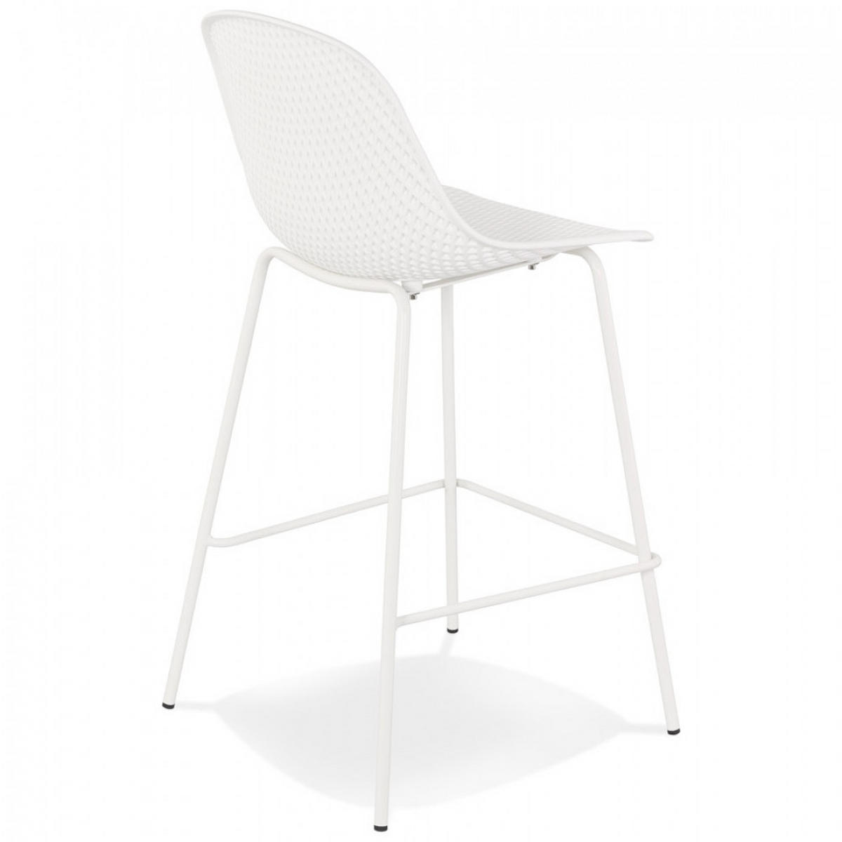 BARHOCKER Weiß 48.5x96x47cm - Weiß, Kunststoff (48.5/96/47cm) - AlterEgo