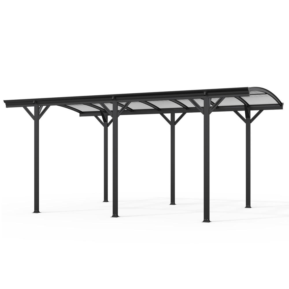 DESIGN Carport FALO - 505 x 300 cm Anthrazit - Anthrazit, Kunststoff/Metall (300/240/505cm) - Home Deluxe