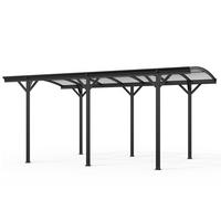 DESIGN Carport FALO - 505 x 300 cm Anthrazit - Anthrazit, Kunststoff/Metall (300/240/505cm) - Home Deluxe