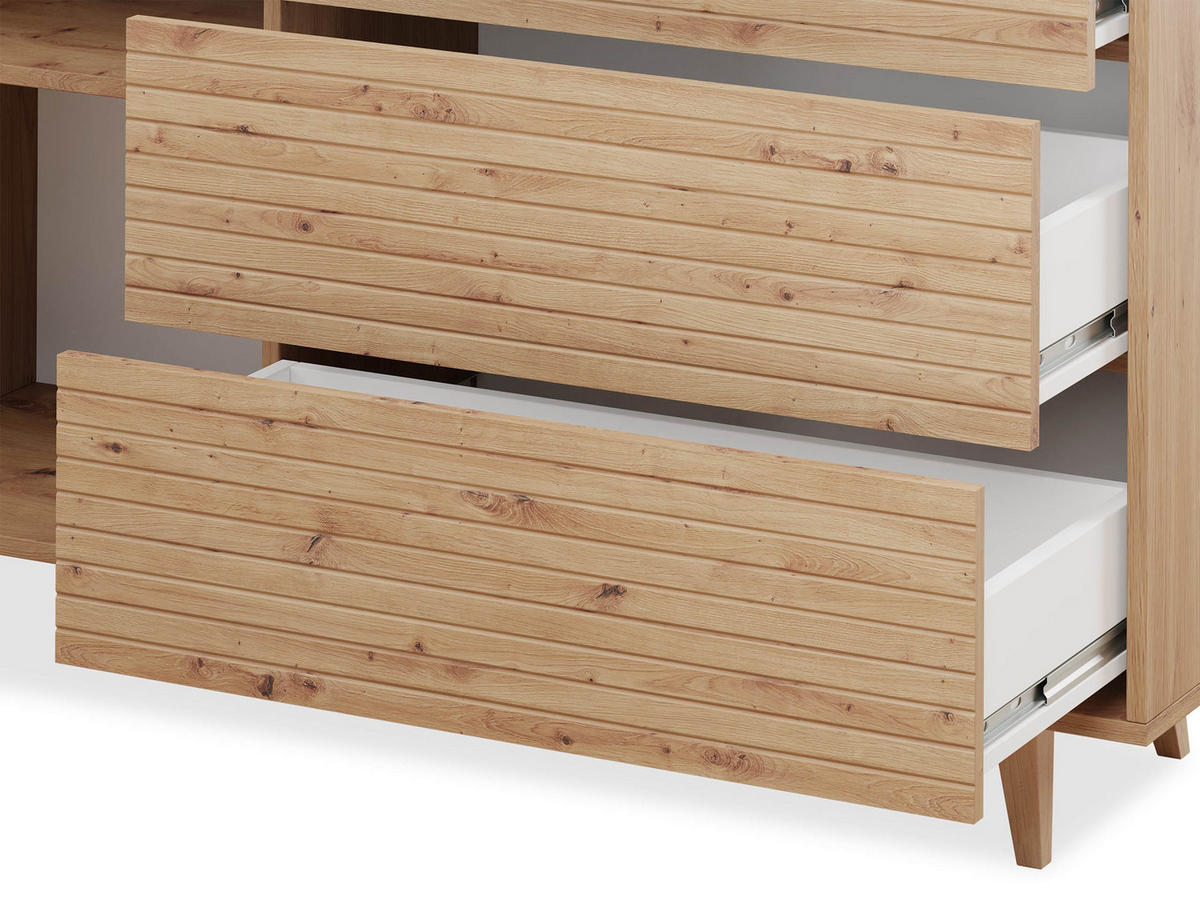 KOMMODE Ferido - Beige, Holzwerkstoff (180/84/40cm) - MIRJAN24