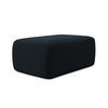 POUF Samt Stoff Blau - Blau/Schwarz, Kunststoff/Textil (102/40/62cm) - Makamii
