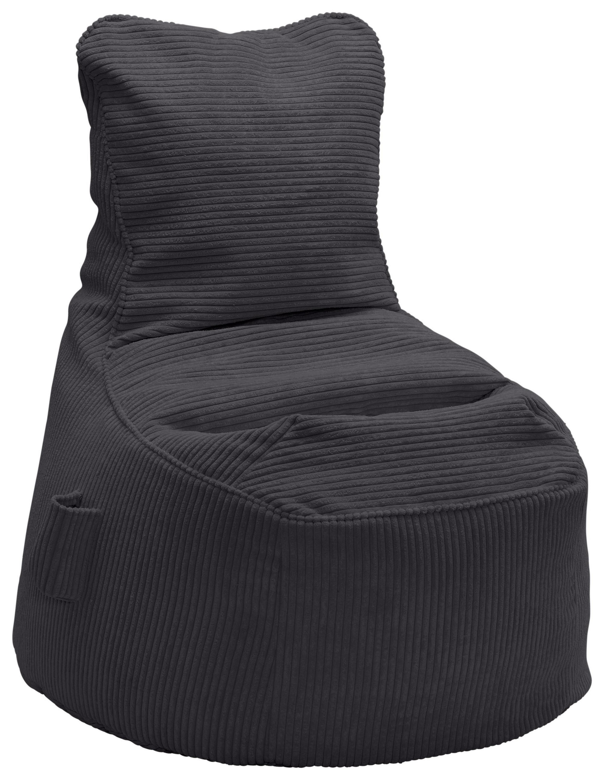 SITZSACK Cortona Cord Anthrazit - Anthrazit, Textil (85/100/85cm) - Mömax