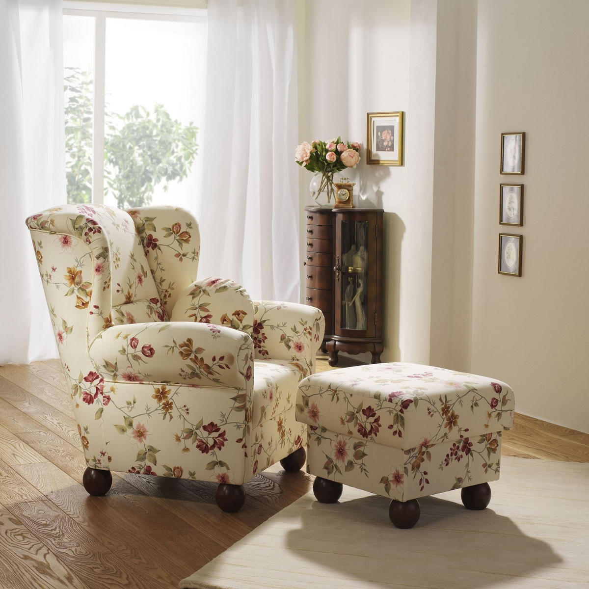HOCKER Kasha Bezug Flachgewebe Buche nussbaum dunkel / weiß - Wengefarben/Naturfarben, Kunststoff (54/48/54cm) - 58aufmkessel