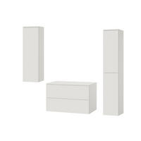 BADMÖBEL-SET Color Weiß 3-Teilig (2S 80 + 1D 100 + 2D 160) - Weiß, Holzwerkstoff (140/160/45cm) - mzm24