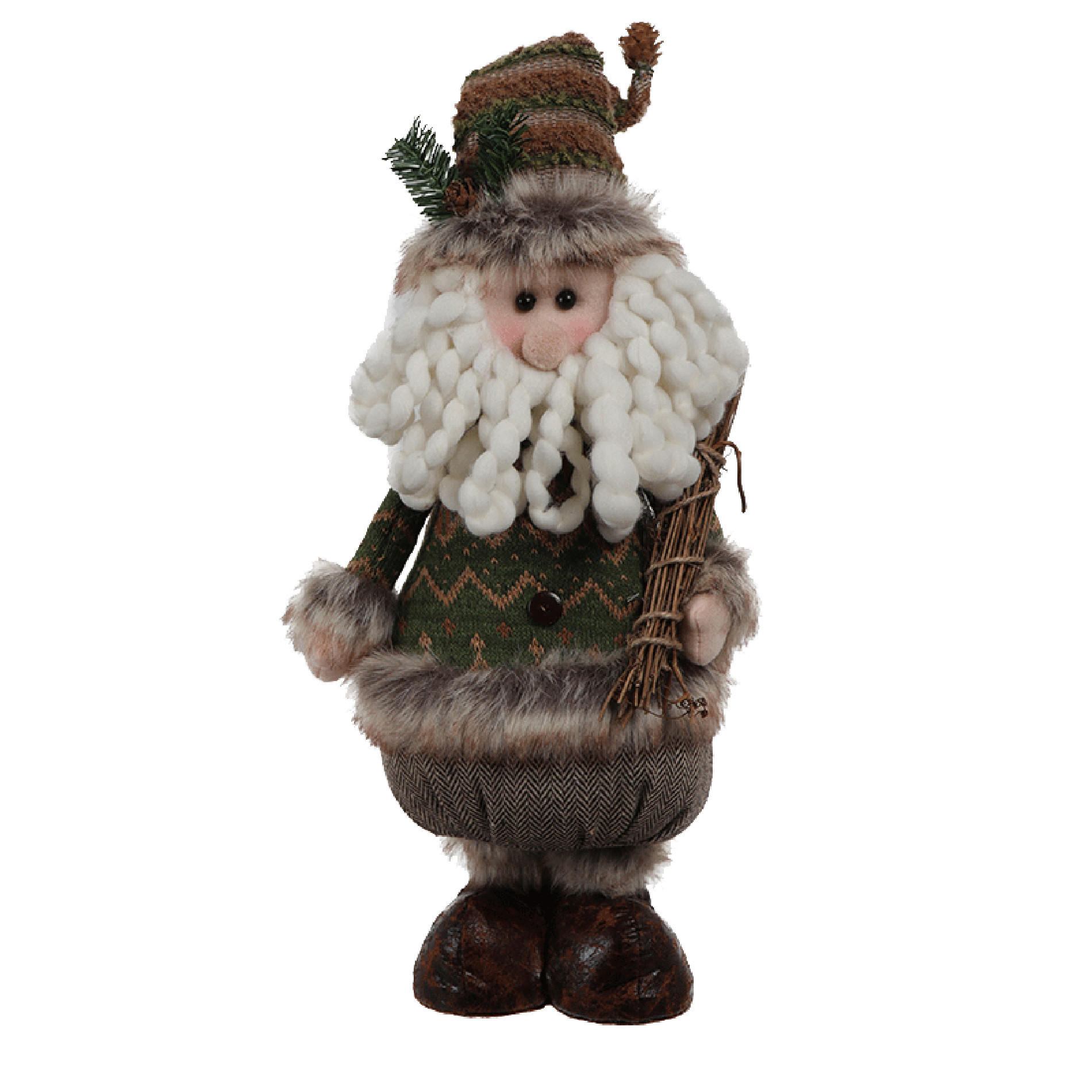 Mobili Rebecca Stoffweihnachtsmann Mehrfarbig 14x48x22 cm