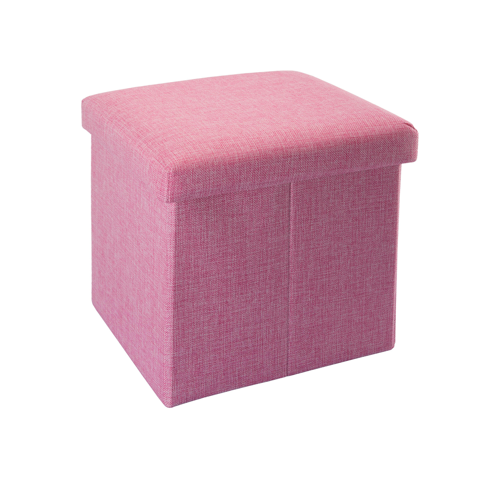 SITZBOX Faltbar 30/30/30 cm (Pink) - Pink, Textil (30/30/30cm) - Intirilife