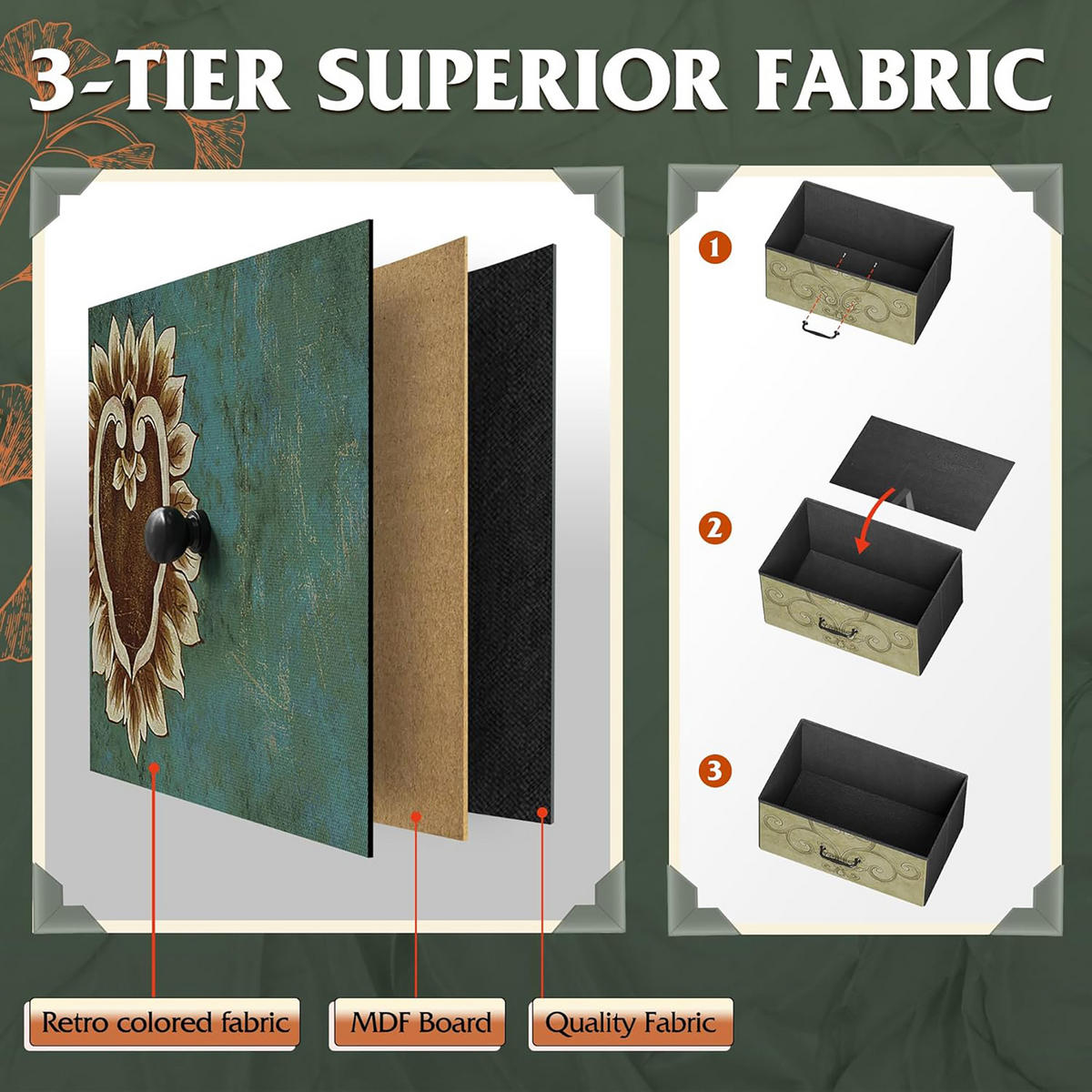 TV-SCHRANK 137 CM - Tigerholz-Optik mit Tigerholz-Stoffschubladen - Multicolor, Holz (30/78/137cm)