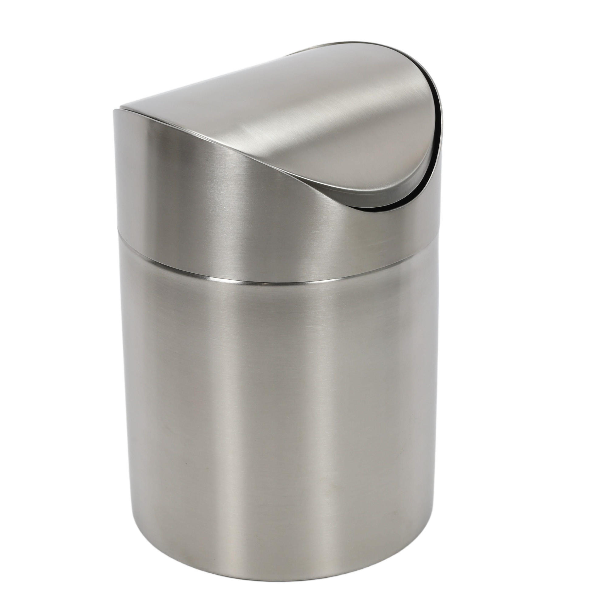 MÜLLKORB Edelstahl - Otranto 3 l 9/9/24 cm - Silberfarben, Metall (9/24/9cm) - Wenko