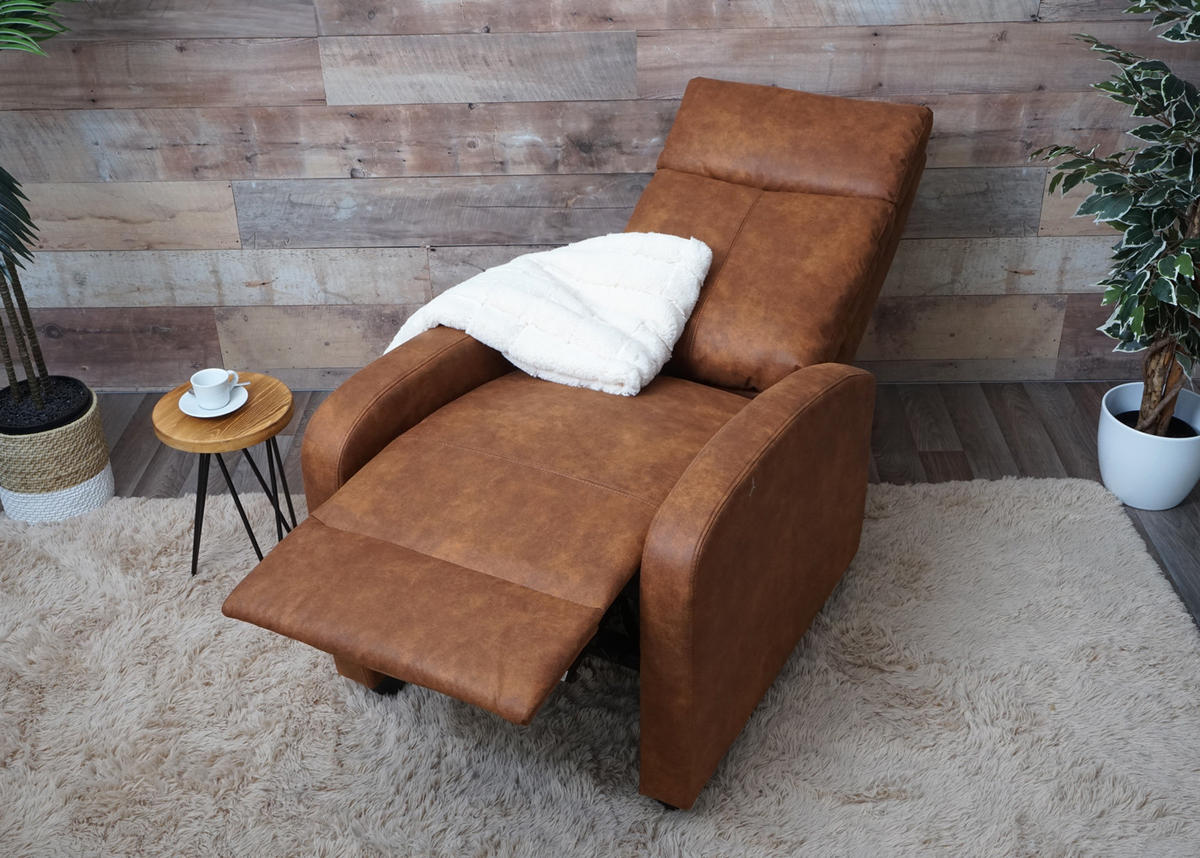 RELAXSESSEL Braun - Braun, Textil (67/102/90cm) - MCW