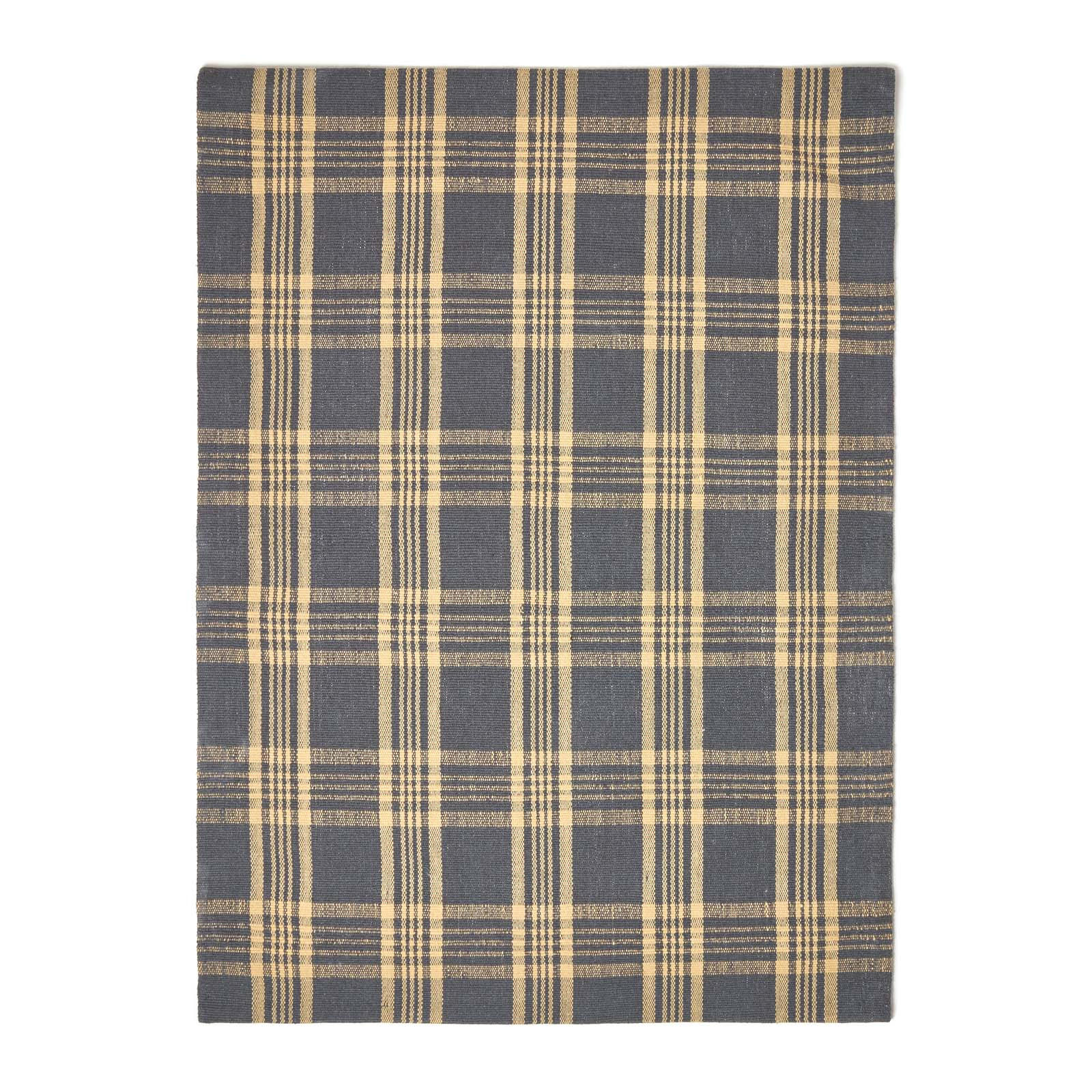 HANDWEBTEPPICH Douglas kariert 150/240 cm - Grau, Textil (150/240cm) - Homescapes