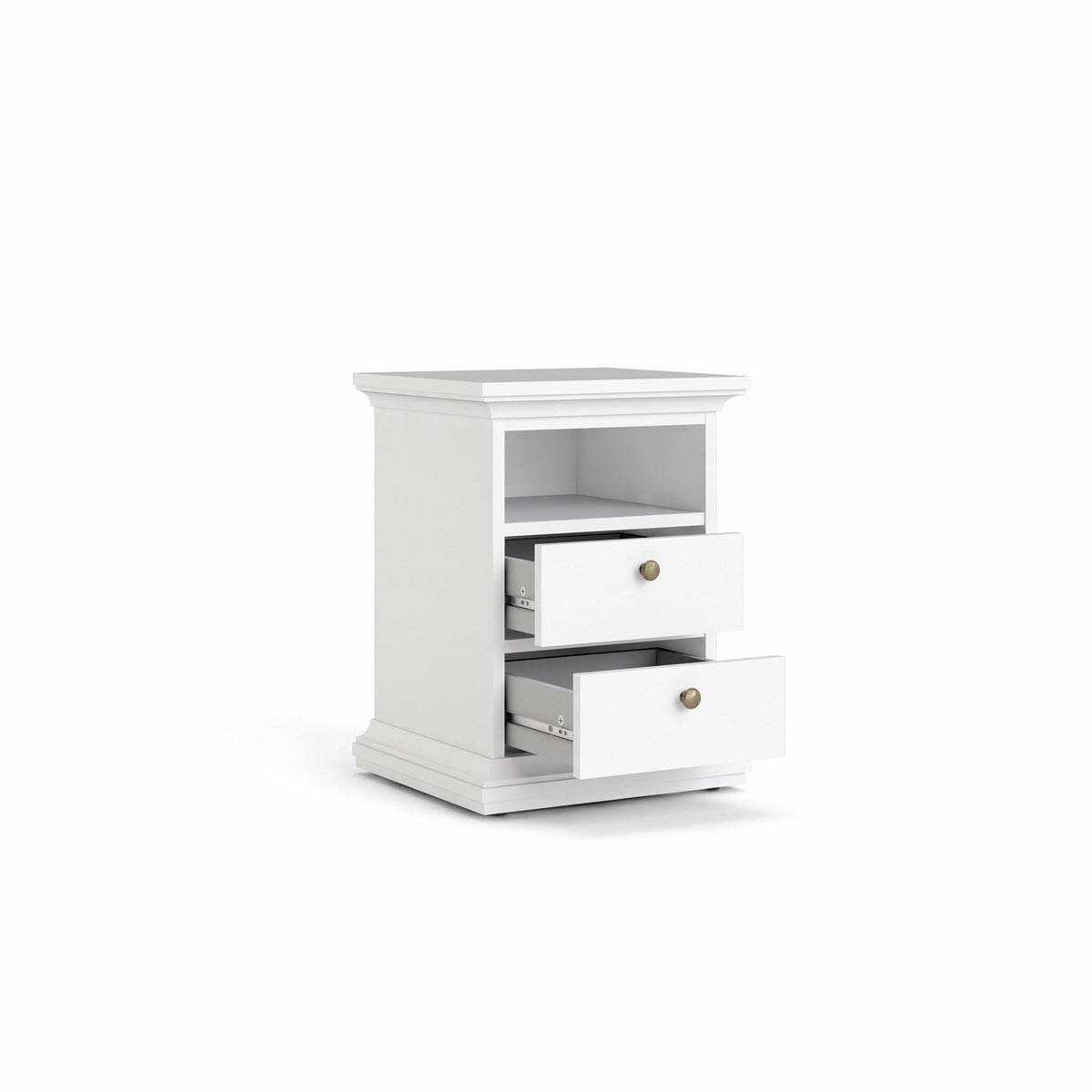 NACHTSCHRANK weiß - Weiß, Holzwerkstoff (44/59/40cm) - ebuy24