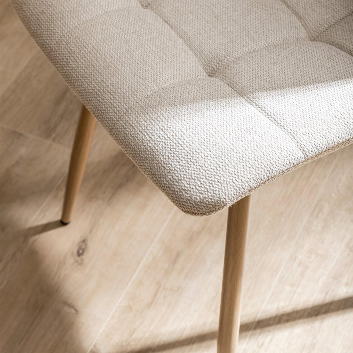 ESSZIMMERSTUHL Ailan Beige 43 cm x 88 cm - Beige, Textil (43/88/56cm) - Klast Home