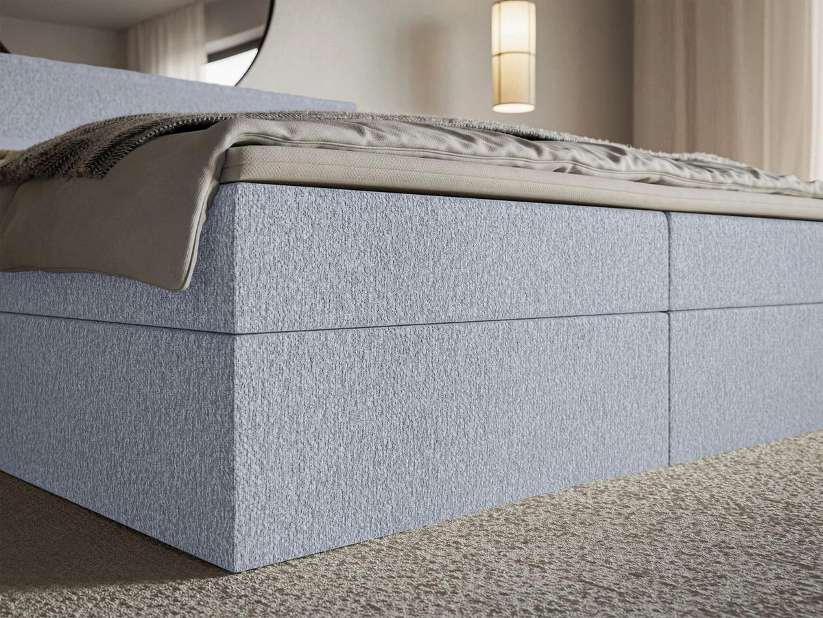 BOXBETT Softie Himmelblau Chenille 160x200 cm - Hellblau, Textil (160/200cm) - Selsey
