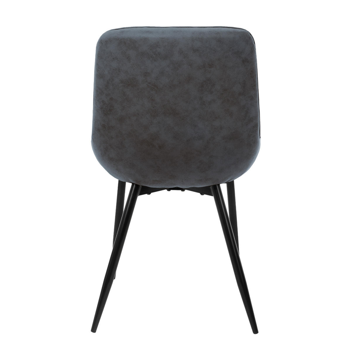 ESSZIMMERSTUHL Samt Anthrazit 4er Set - Anthrazit, Metall (54/81/60cm) - ML-DESIGN