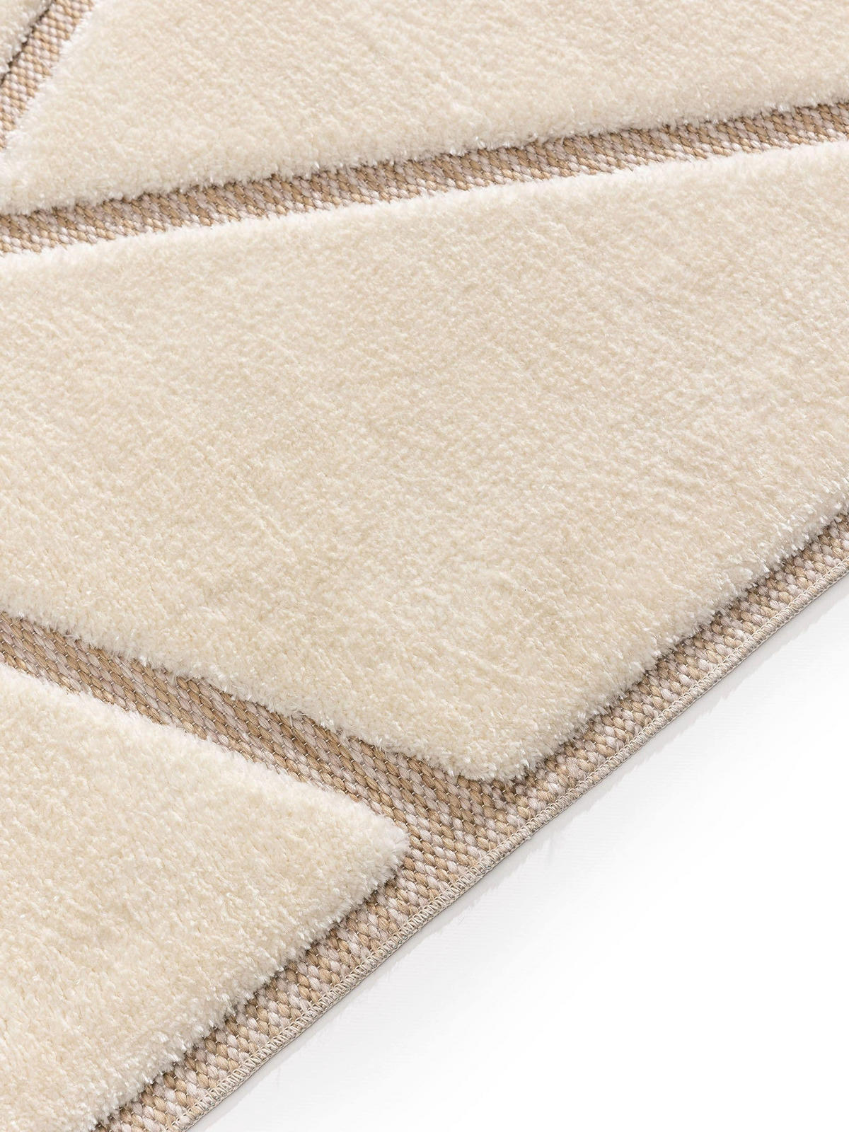TEPPICH Elvy Cream/Beige 120x170 cm - Creme, Kunststoff (120/170cm) - benuta