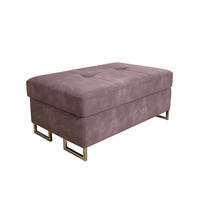 POLSTERHOCKER BARLET Rosa 100x60 cm - Rosa, Textil (100/41/60cm) - MASSENO