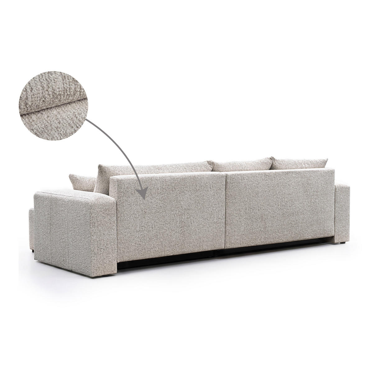 ECKSOFA PEDRO XL mit Schlaffunktion und Bettkasten Hellgrau - Hellgrau, Holz/Kunststoff (278/55/145cm) - Idohome