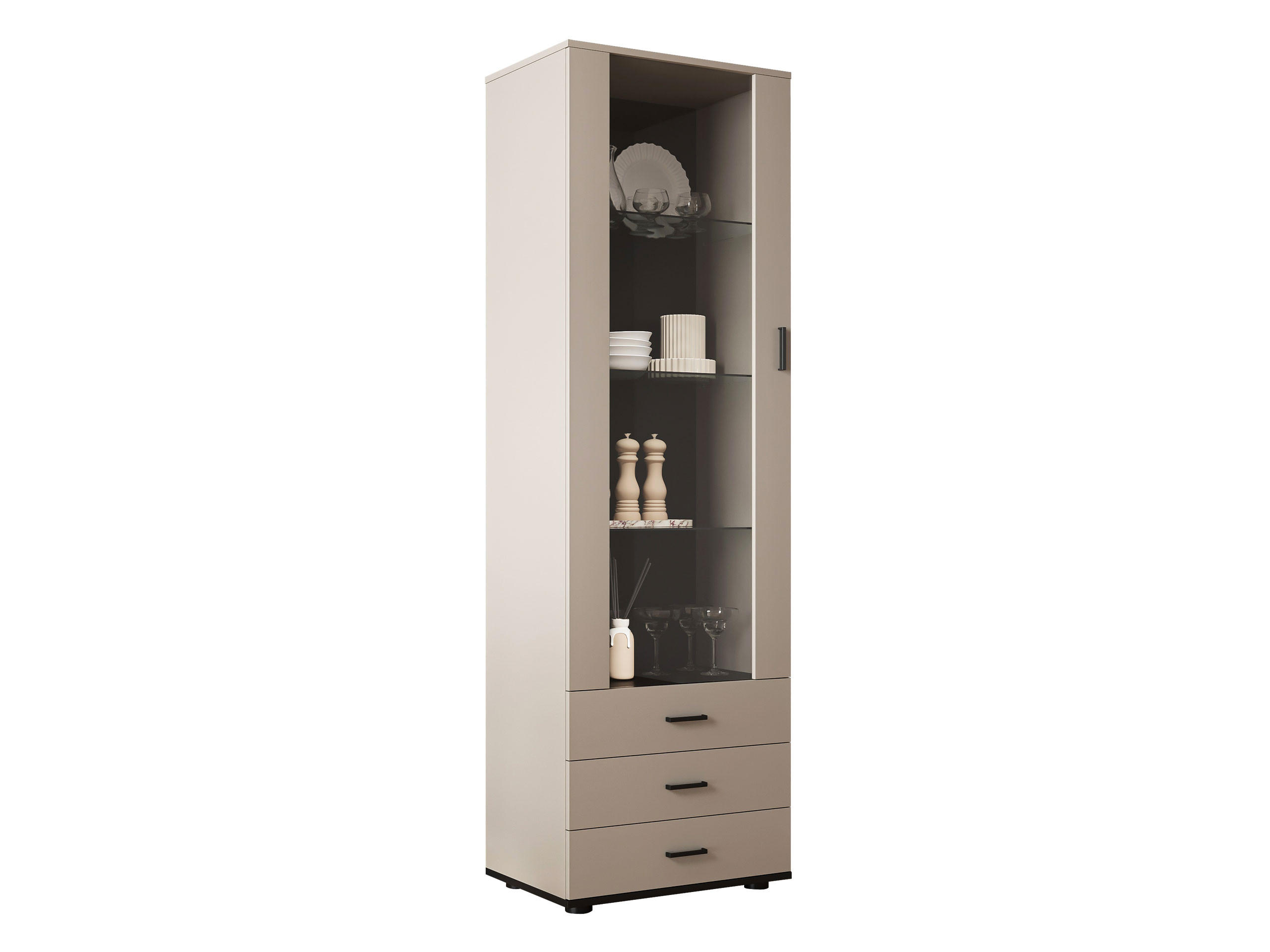VITRINA Soho S01 cu iluminat LED albastru