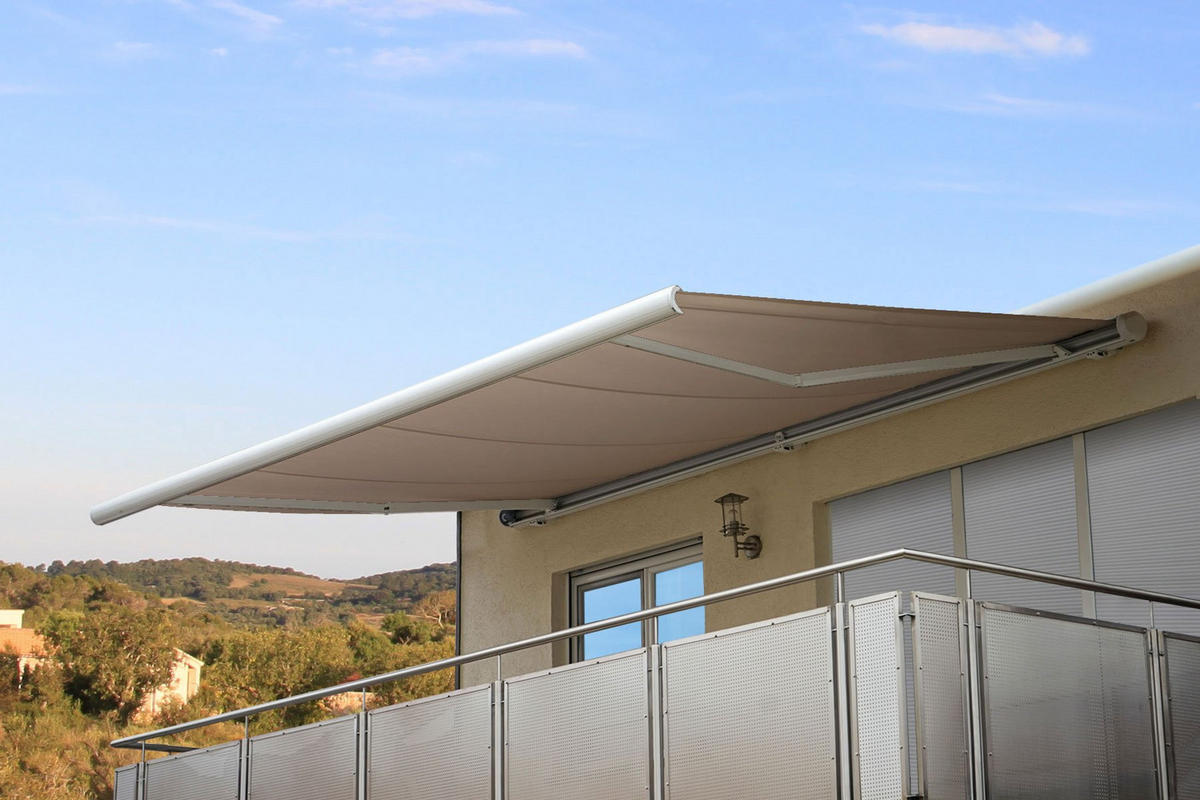 ELEKTRISCHE KASSETTENMARKISE Beige - Beige, Textil (400/23/300cm) - MCW