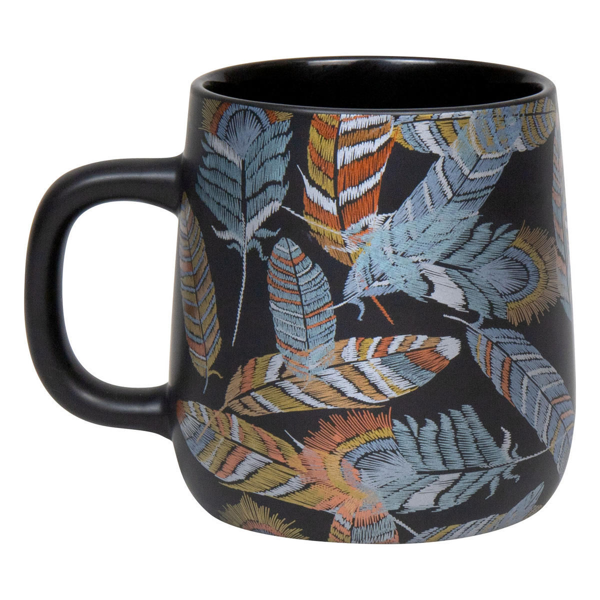 KAFFEEBECHER Shiny Feathers - Naturfarben, Keramik (0.4L) - Könitz