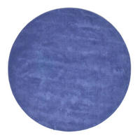 KURZFLOR-TEPPICH rund getuftet 150 cm - Blau, Textil (150/150cm) - Homescapes