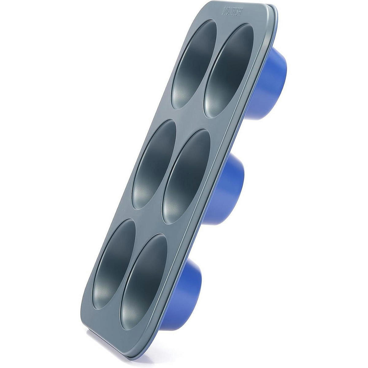 MUFFINFORM für 6 Jumbo-Tassen Karbonstahl Haze Blue - Grau, Metall (22.5/4.5/34.5cm)