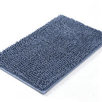 DUSCHMATTE – 40 x 60 cm – Dunkelblau – Chenille-Material - Dunkelblau, Textil (30/25cm)
