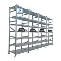 FACHBODENREGAL Proximo Stecksystem 250x360x60cm 7 Ebenen Beidseitig nutzbar Verzinkt - Silberfarben, Metall (360/250/60cm) - PROREGAL