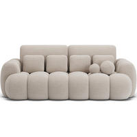 SOFA Elvento - Beige (Royal 18) - Beige, Holzwerkstoff (256/105/119cm) - Möblo