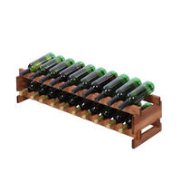 WEINREGAL VINOTECA FLEX PRO HxBxT 23x103x28cm 20 Flaschen auf 2 Ebenen Braun geölt - Braun, Holz (103/23/28cm) - PROREGAL