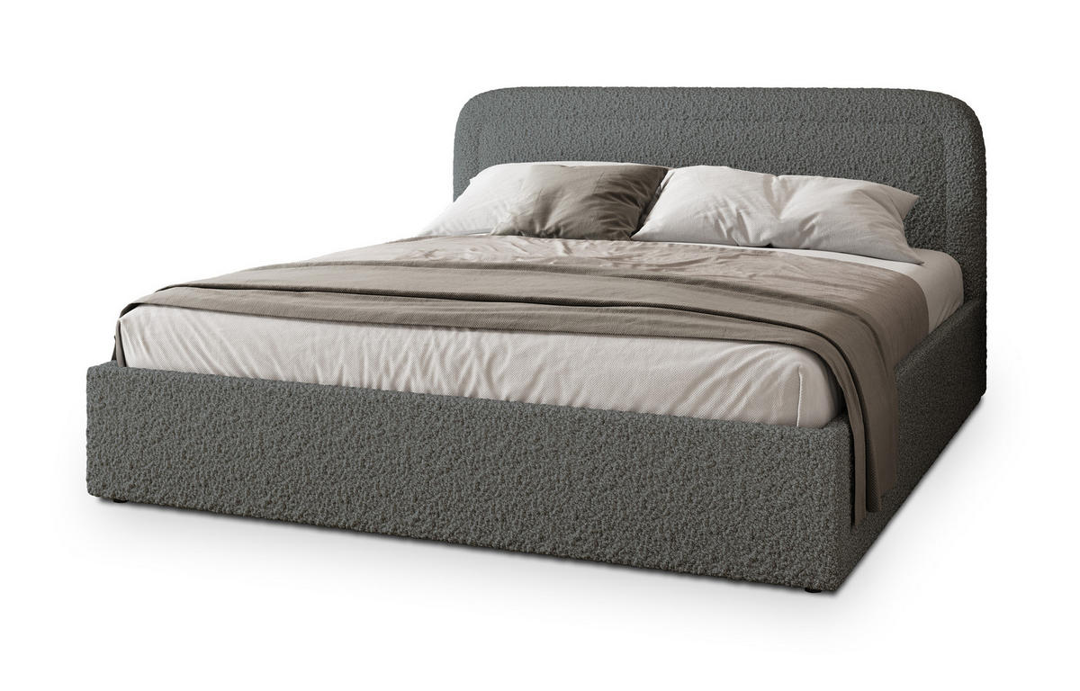 ČALOUNĚNÁ Postel BENIRA 120x200 cm Šedá - šedá, kompozitní dřevo/textil (120/200cm) - MASSENO