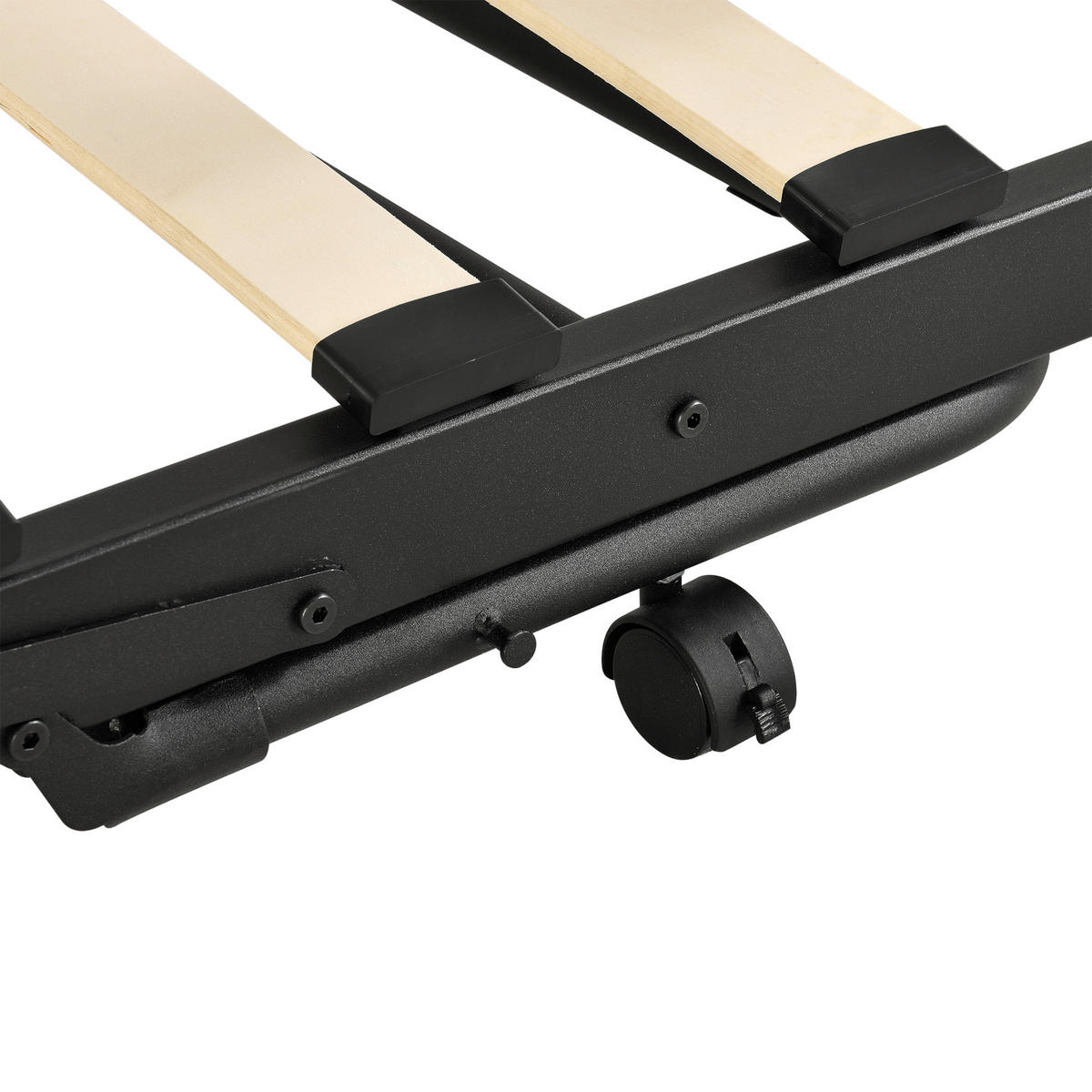 TAGESBETT Skutskär - Schwarz, Metall (90/200cm) - [en.casa]