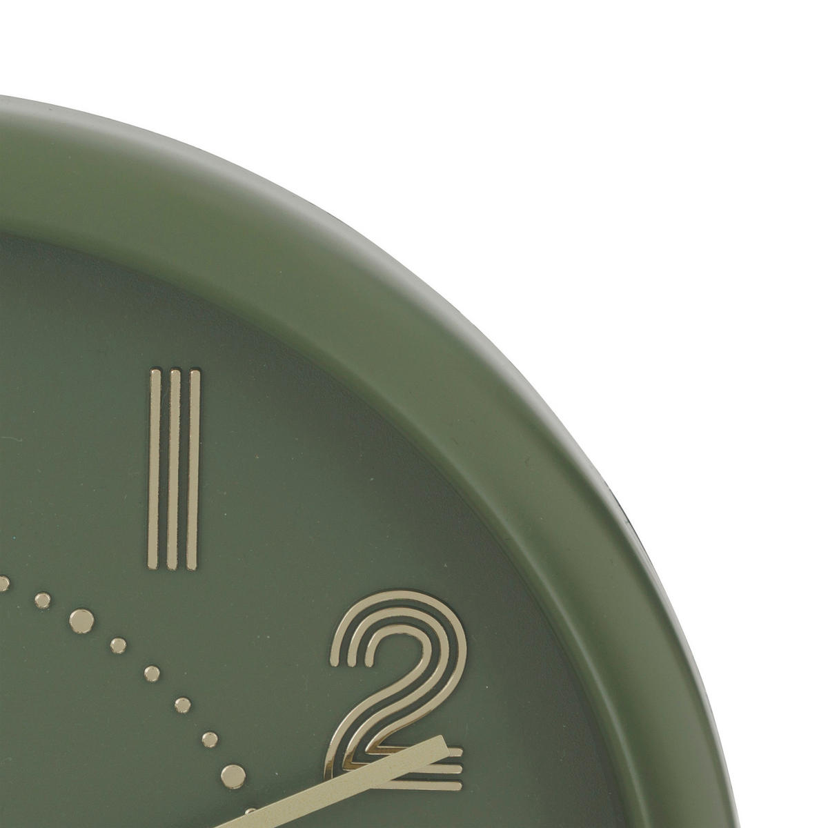 WANDUHR Alizee 30,5/30,5/4,3 cm - Grün, Kunststoff (30.5/4.3/30.5cm) - Atmosphera Createur d´interieur